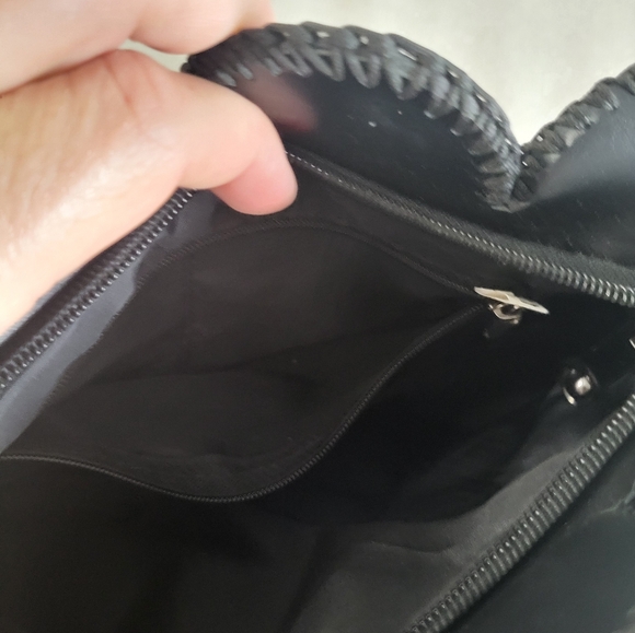 Vintage PU-leather look patchwork bag - Picture 6 of 9